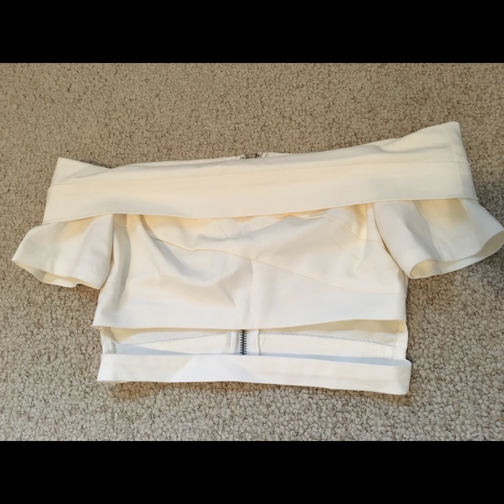 Hello Molly off-the-shoulder crop top
